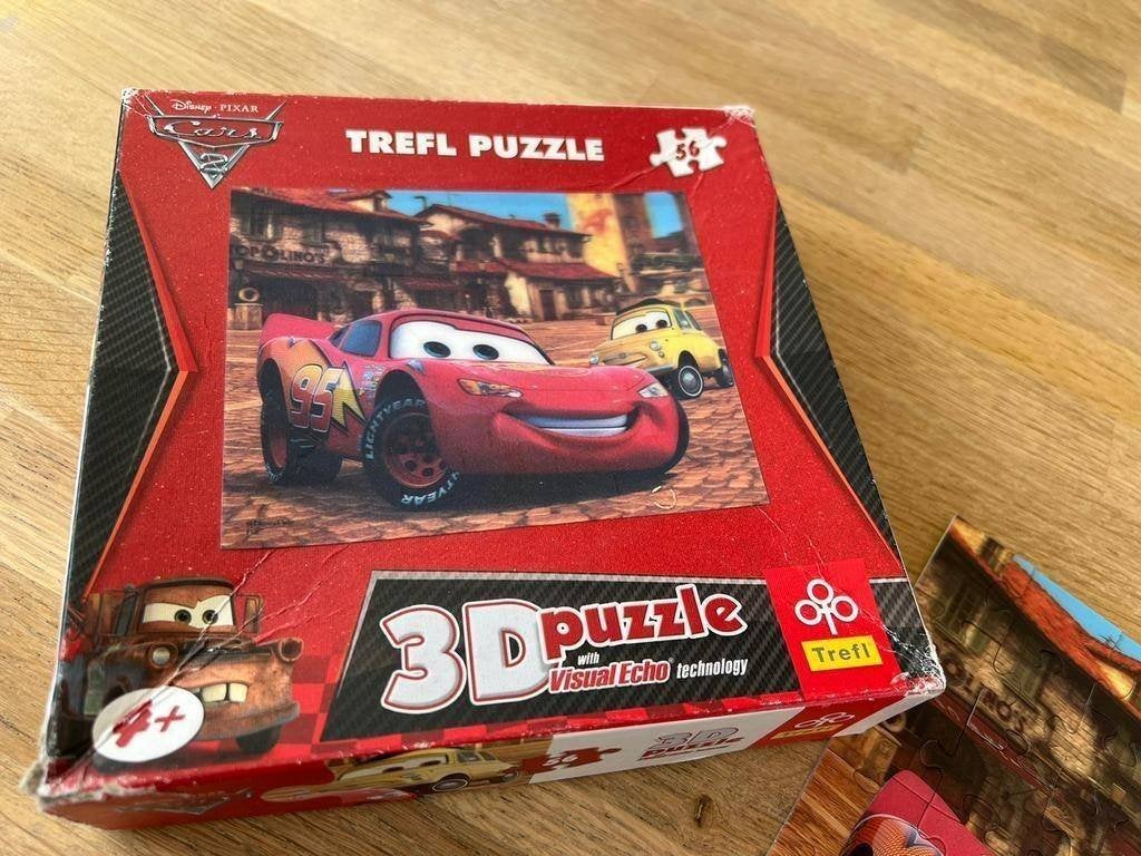Disney Cars puzzel 56 stuks 3D puzzle visual technology, Ophalen of Verzenden, Meer dan 50 stukjes, 6 jaar of ouder