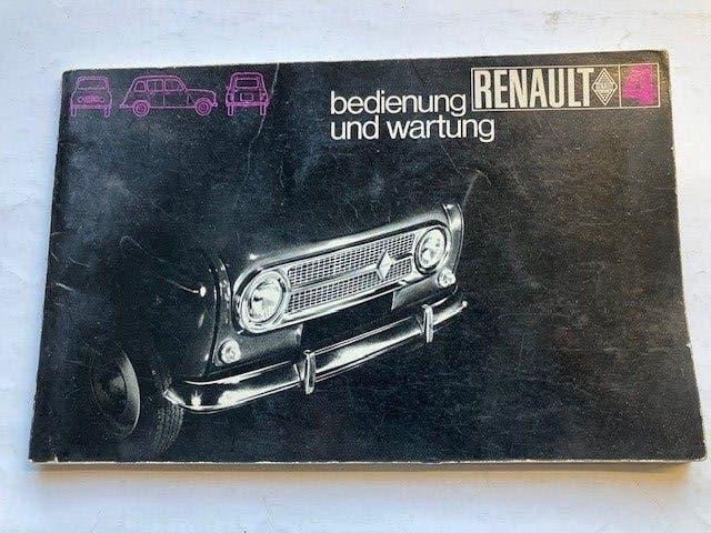 Renault 4 Bedienung und Wartung   handleiding   1969   Duits, Auto diversen, Handleidingen en Instructieboekjes, Ophalen of Verzenden