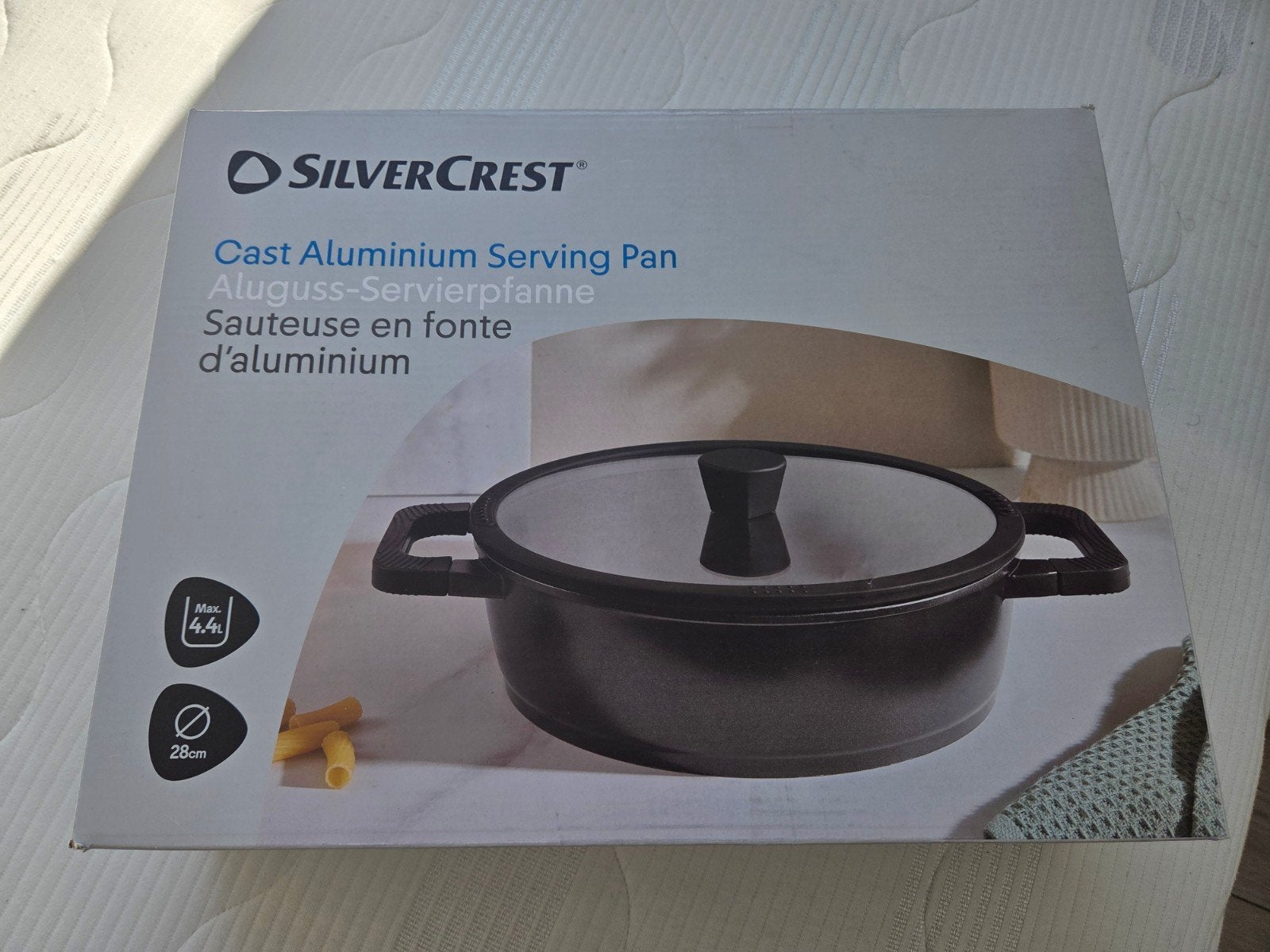 Silvercrest Aluminium Serveerpan 28cm - Nieuw, Huis en Inrichting, Keuken | Potten en Pannen, Ophalen of Verzenden, Nieuw, Aluminium