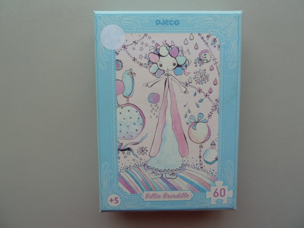 Djeco mini puzzel Billie Brindille, Kinderen en Baby's, Speelgoed | Kinderpuzzels, Zo goed als nieuw, 10 tot 50 stukjes, Ophalen of Verzenden