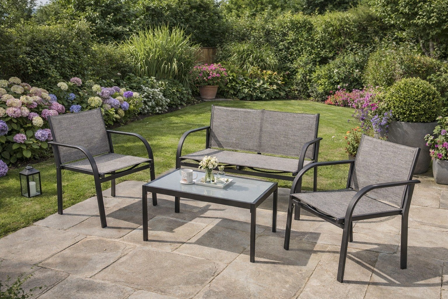 Lifetime Garden Tuinset Paris 4 Delige Set €99,99 OP=OP!!!!!, Ophalen of Verzenden, Nieuw, Overige materialen, Bank
