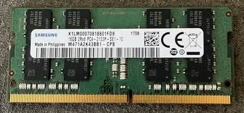Samsung 16GB DDR4 SODIMM (Laptop RAM) – PC4‑2133P – Topstaat, Computers en Software, Verzenden, DDR4, Zo goed als nieuw, Laptop