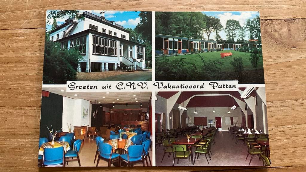 Ansichtkaart C.N.V. Vakantieoord Putten 1970, Verzamelen, Ansichtkaarten | Nederland, Ophalen of Verzenden, 1960 tot 1980, Gelopen