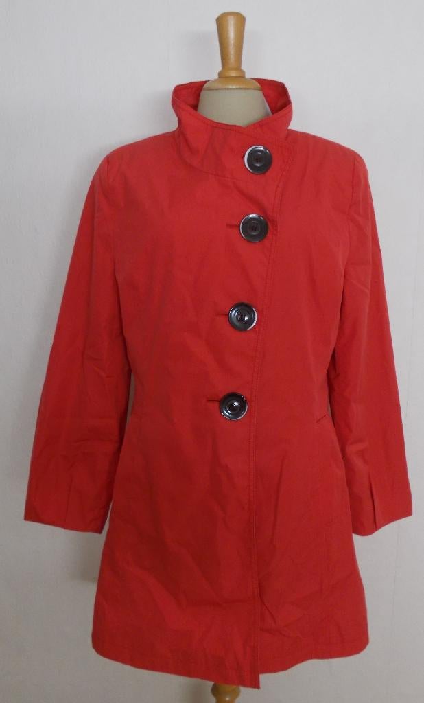 Aparte rode katoen mix zomerjas/trenchcoat van Erich Fend! M, Verzenden, Zo goed als nieuw, Maat 38/40 (M), Rood