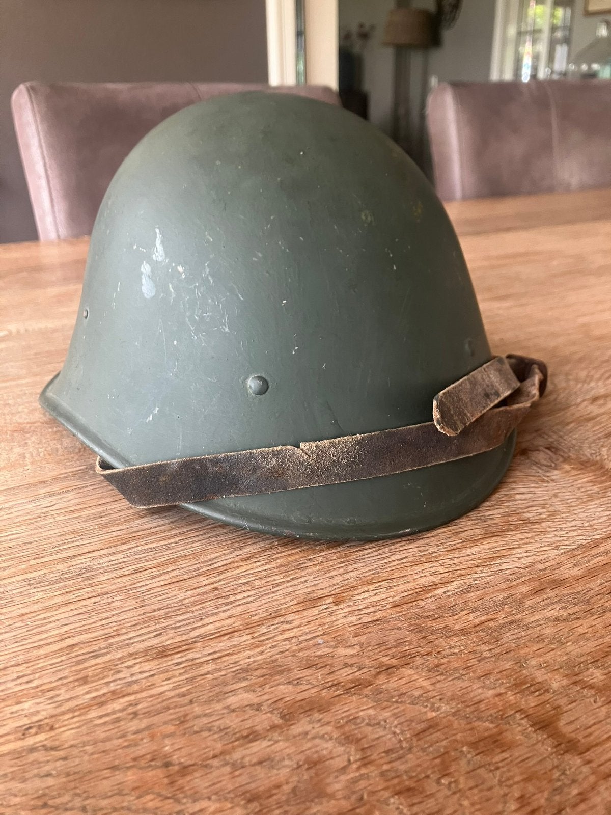 Nederlandse ww2 wo2 m27/m34 helm, Verzamelen, Ophalen of Verzenden, Overige soorten, Nederland, Helm of Baret