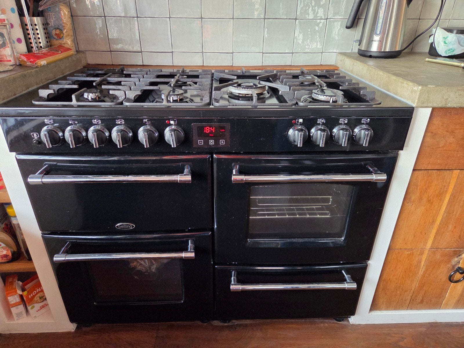 Belling Farmhouse 110DFT Gasfornuis met 2 Ovens, Ophalen, Gebruikt, 60 cm of meer, Gas