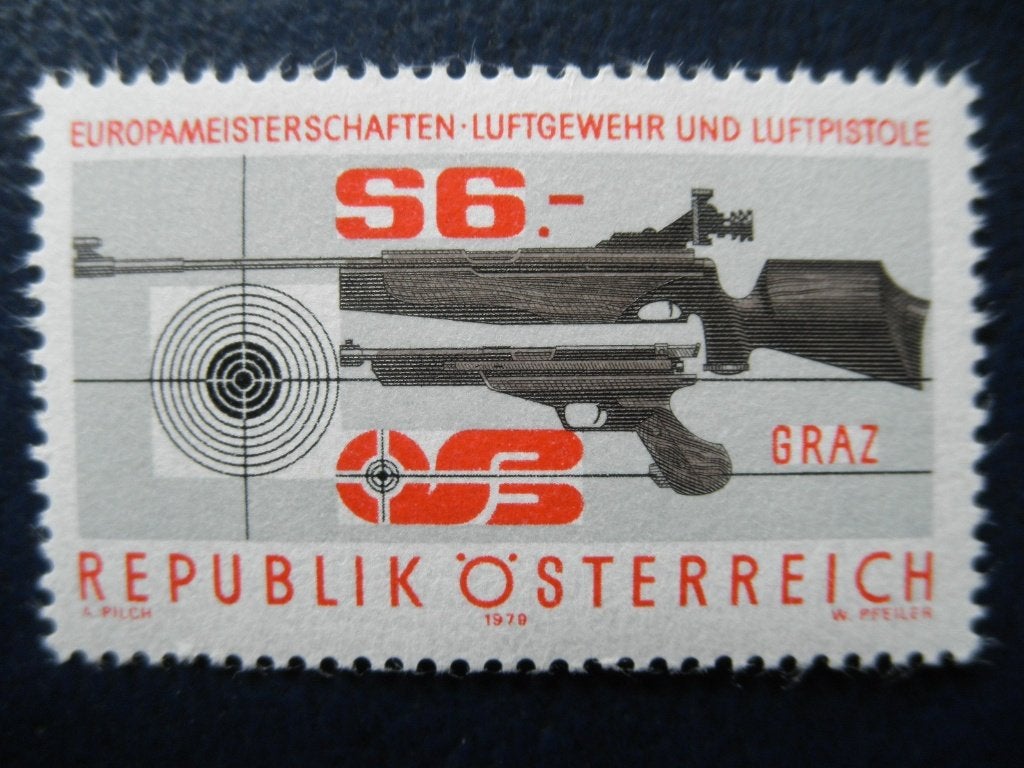 Postzegels Oostenrijk 1979 schietsport - cw. 1,30 postfris., Ophalen of Verzenden, Postfris