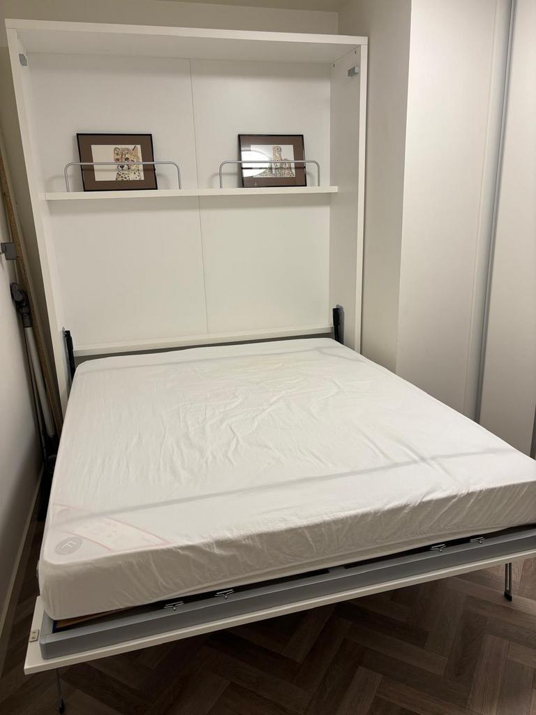 Top murphy bed !, Huis en Inrichting, Slaapkamer | Bedden, Ophalen, Wit, Tweepersoons, Zo goed als nieuw