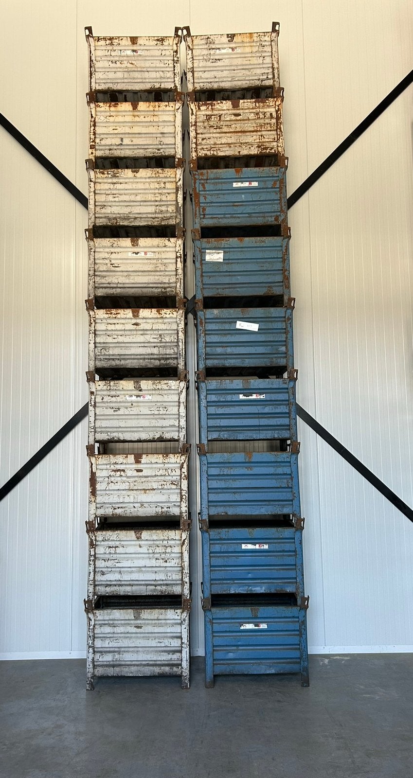 Stapelbakken / Magazijnbakken (18 stuks), Gebruikt, 60 cm of meer, 50 tot 75 cm, Bak of Kist