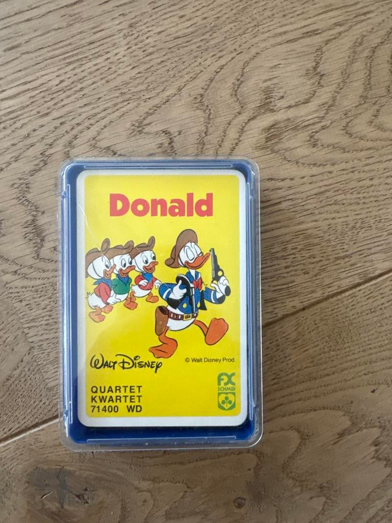 Donald Duck kwartet compleet - Vintage Disney kaartspel, Ophalen of Verzenden, Gebruikt