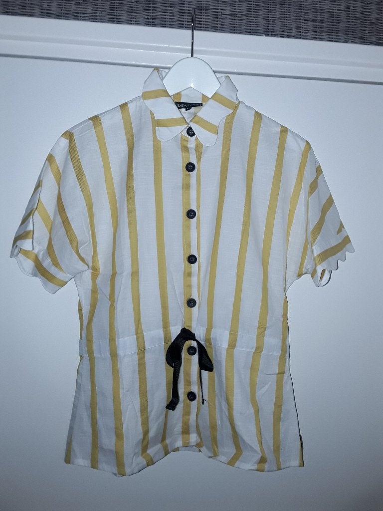 Didi Wit/Geel Gestreepte Blouse Maat 34, Kleding | Dames, Geel, Nieuw, Didi, Ophalen of Verzenden