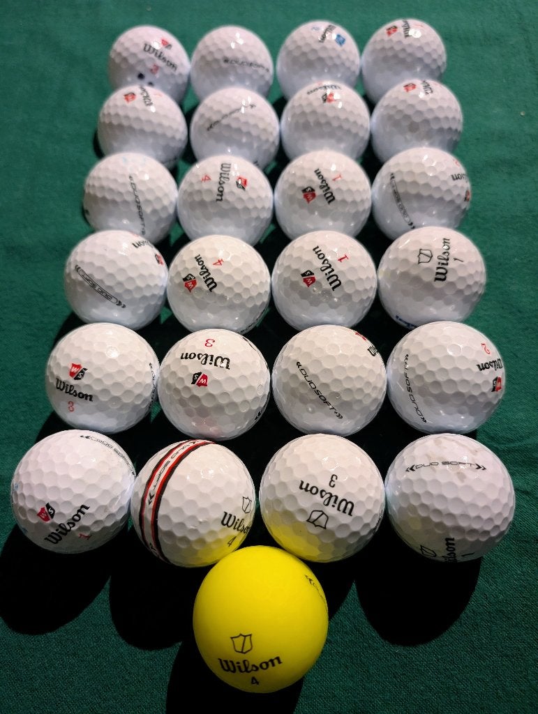 25 Stuks Wilson Duo Soft Golfballen, Sport en Fitness, Ophalen of Verzenden, Zo goed als nieuw, Bal(len), Overige merken