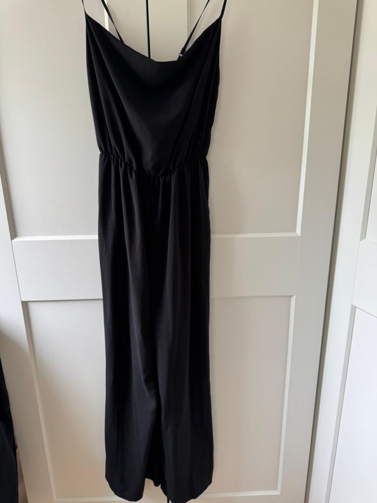Junpsuit zwart Scamm m/l, Kleding | Dames, Jumpsuits, Ophalen of Verzenden, Zo goed als nieuw, Maat 38/40 (M), Zwart