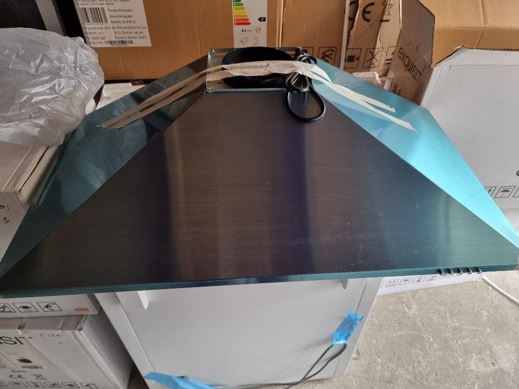 Nieuwe rvs 90 cm brede wandschouw afzuigkappen, Ophalen, Wandschouwkap, Motor, Nieuw