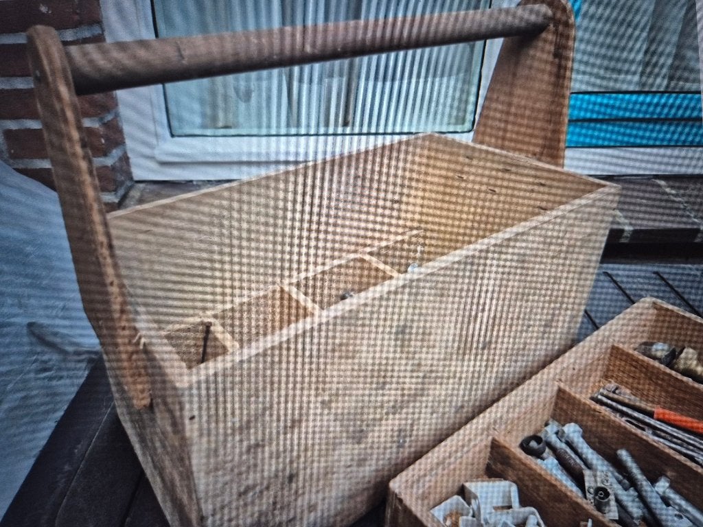 opberg kist spijkers schroeven, Doe-het-zelf en Verbouw, Ophalen, Gevuld, Gebruikt