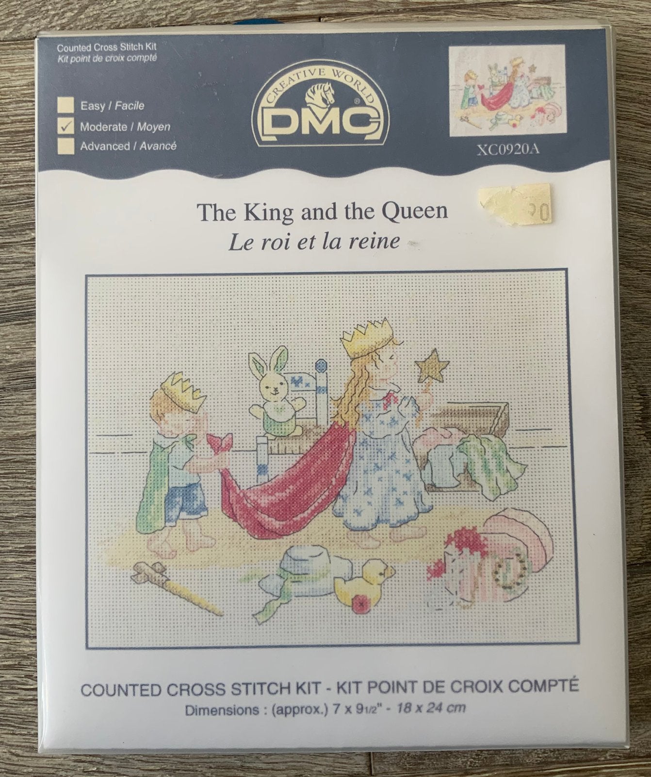 DMC koning en koningin compleet borduurpakket NIEUW, Ophalen of Verzenden, Nieuw, Handborduren, Borduurpakket