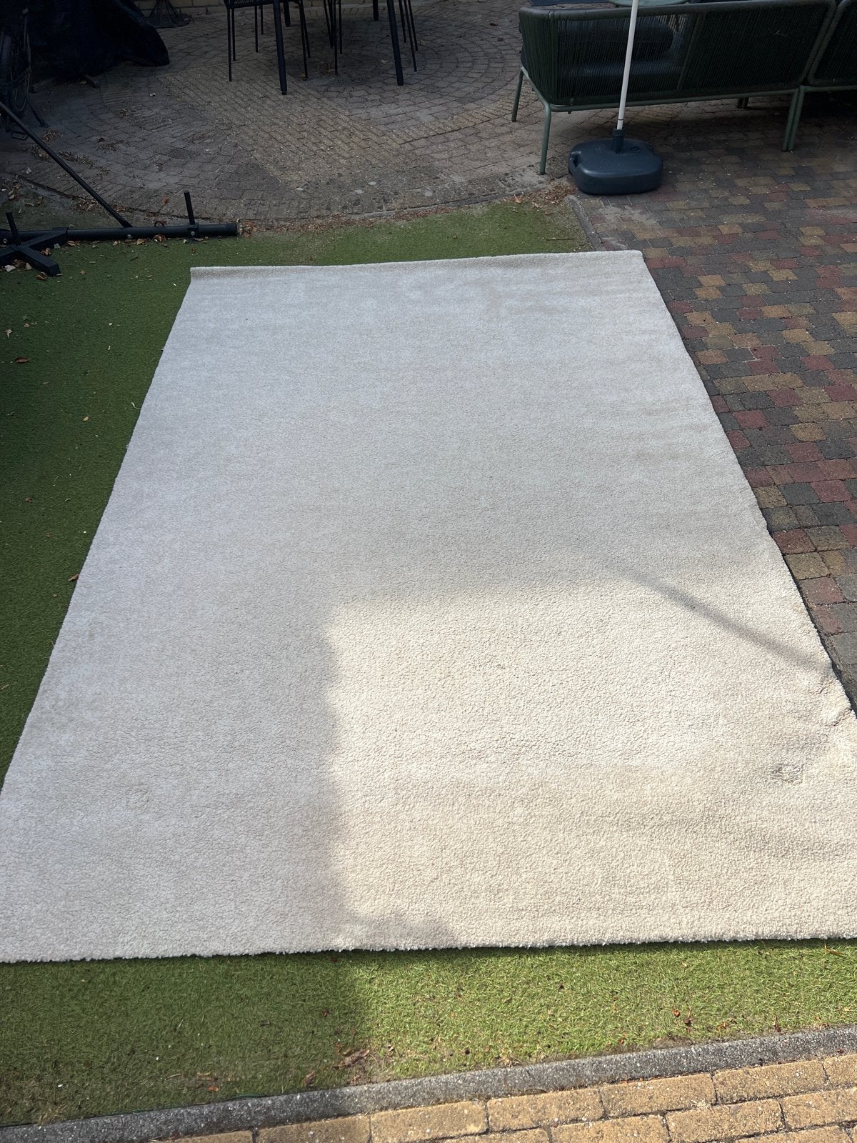 IKEA Stoense Vloerkleed - Lichtbeige (200x300 cm), Ophalen, Gebruikt, Beige, 150 tot 200 cm