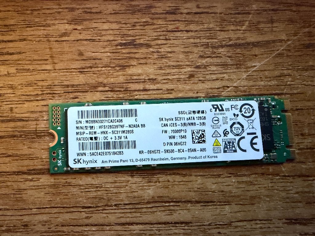SK Hynix 12GB SSD, Gebruikt, Verzenden, SK Hynix, Laptop