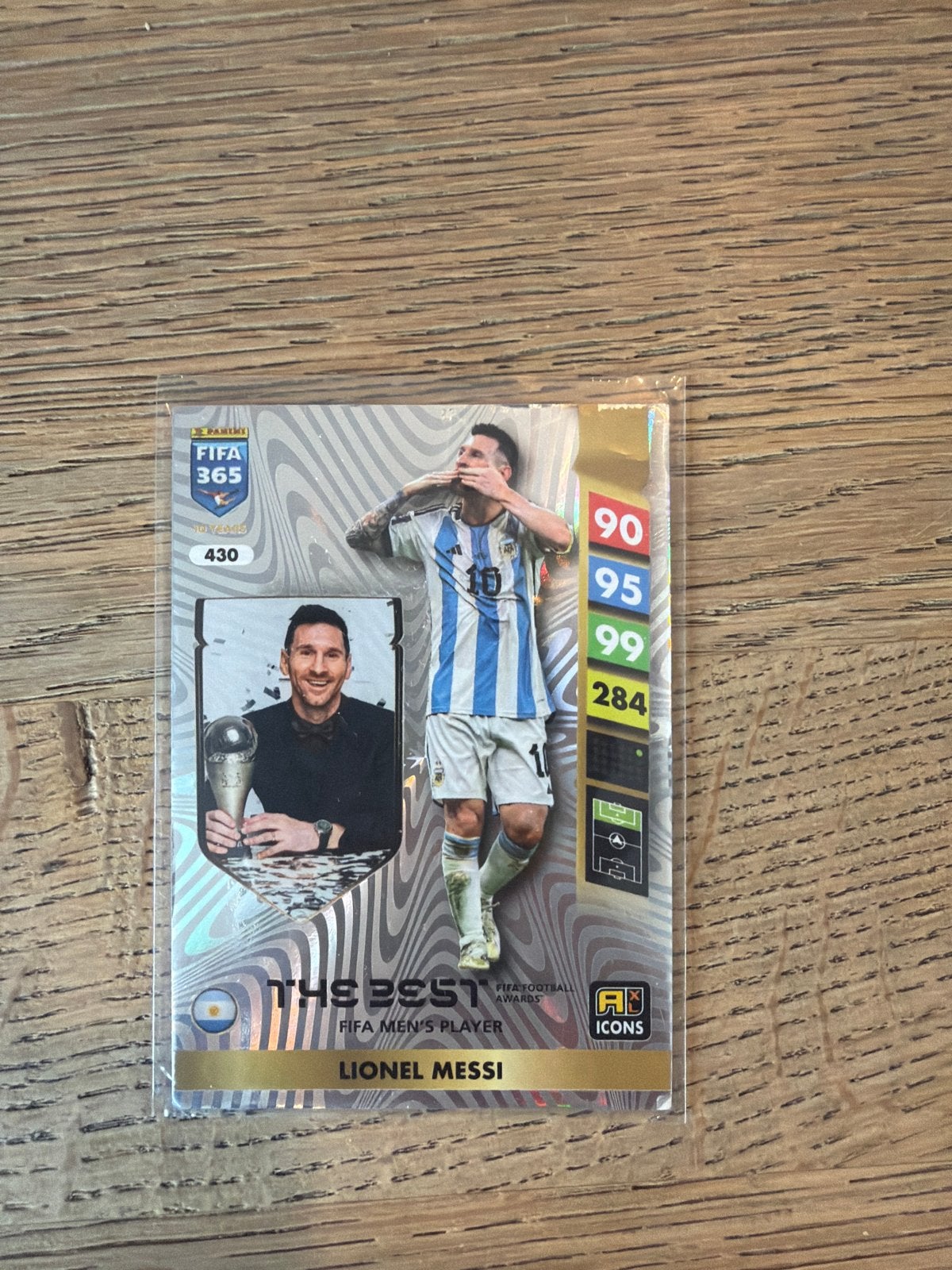 Lionel Messi FIFA 365 The Best FIFA Men's Player Kaart, Ophalen of Verzenden, Zo goed als nieuw, Buitenlandse clubs, Spelerskaart