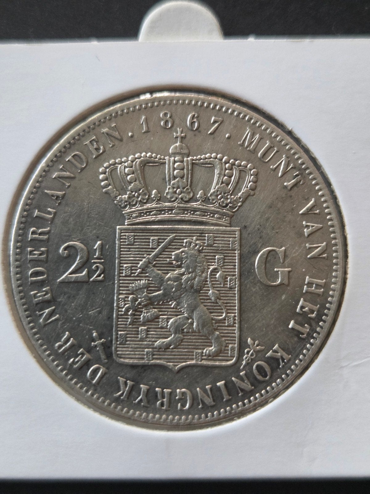 Rijksdaalder 1867, Ophalen of Verzenden, Koning Willem III, 2½ gulden