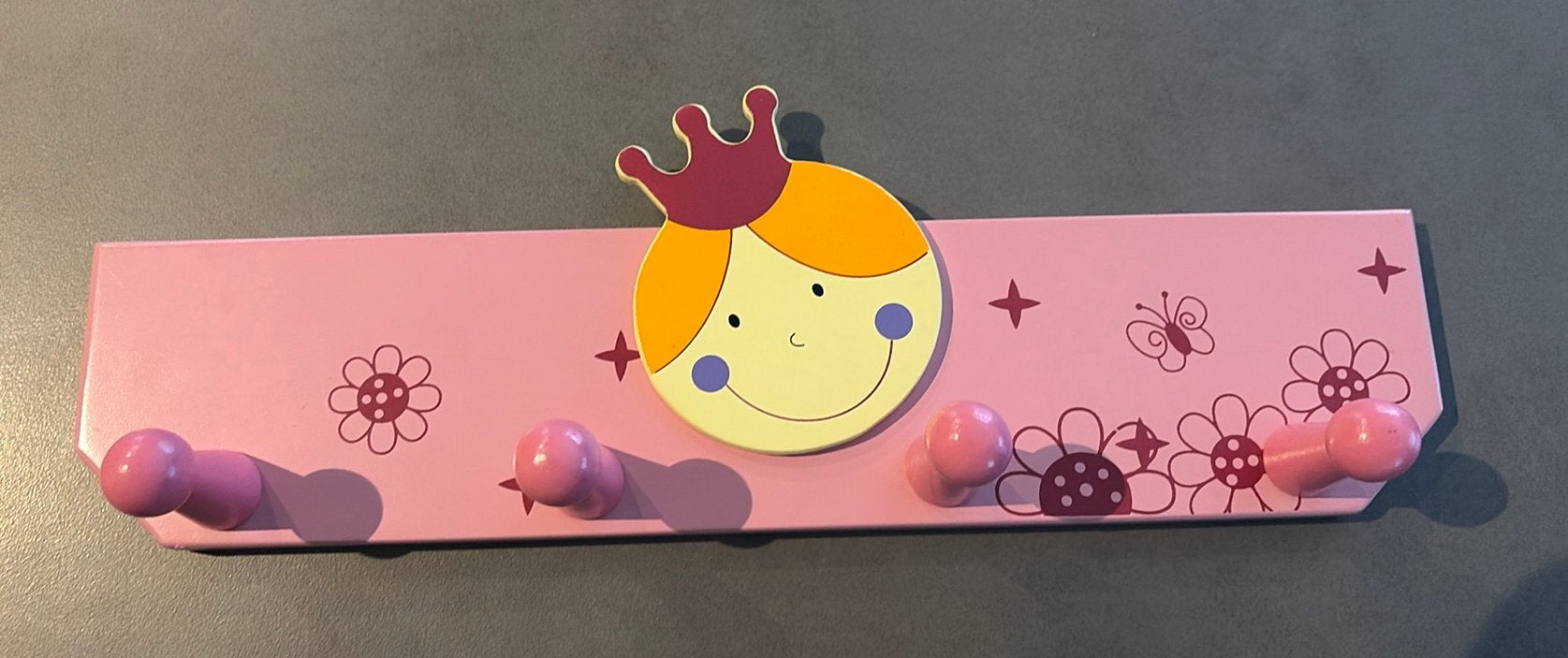 Prinsessen kapstok roze, Ophalen, Zo goed als nieuw, Wandkapstok, Minder dan 100 cm