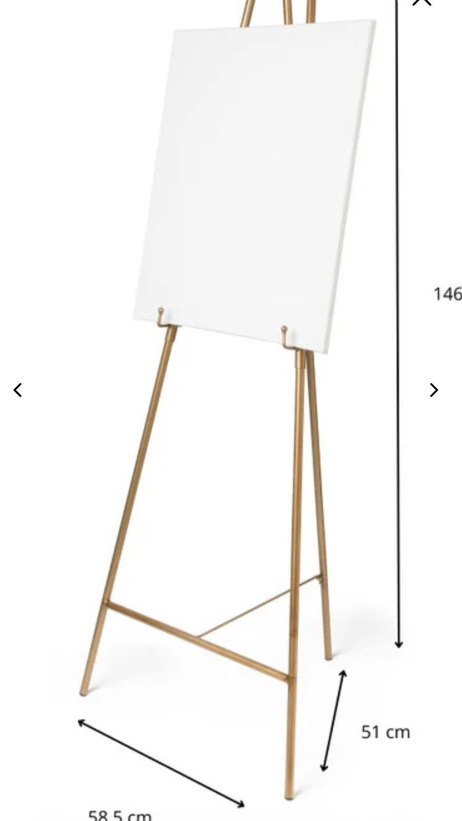 TE HUUR Elegante Welkomstbord Houder - Goudkleurig Ezel, Ophalen, Nieuw, Geboorte of Huwelijk