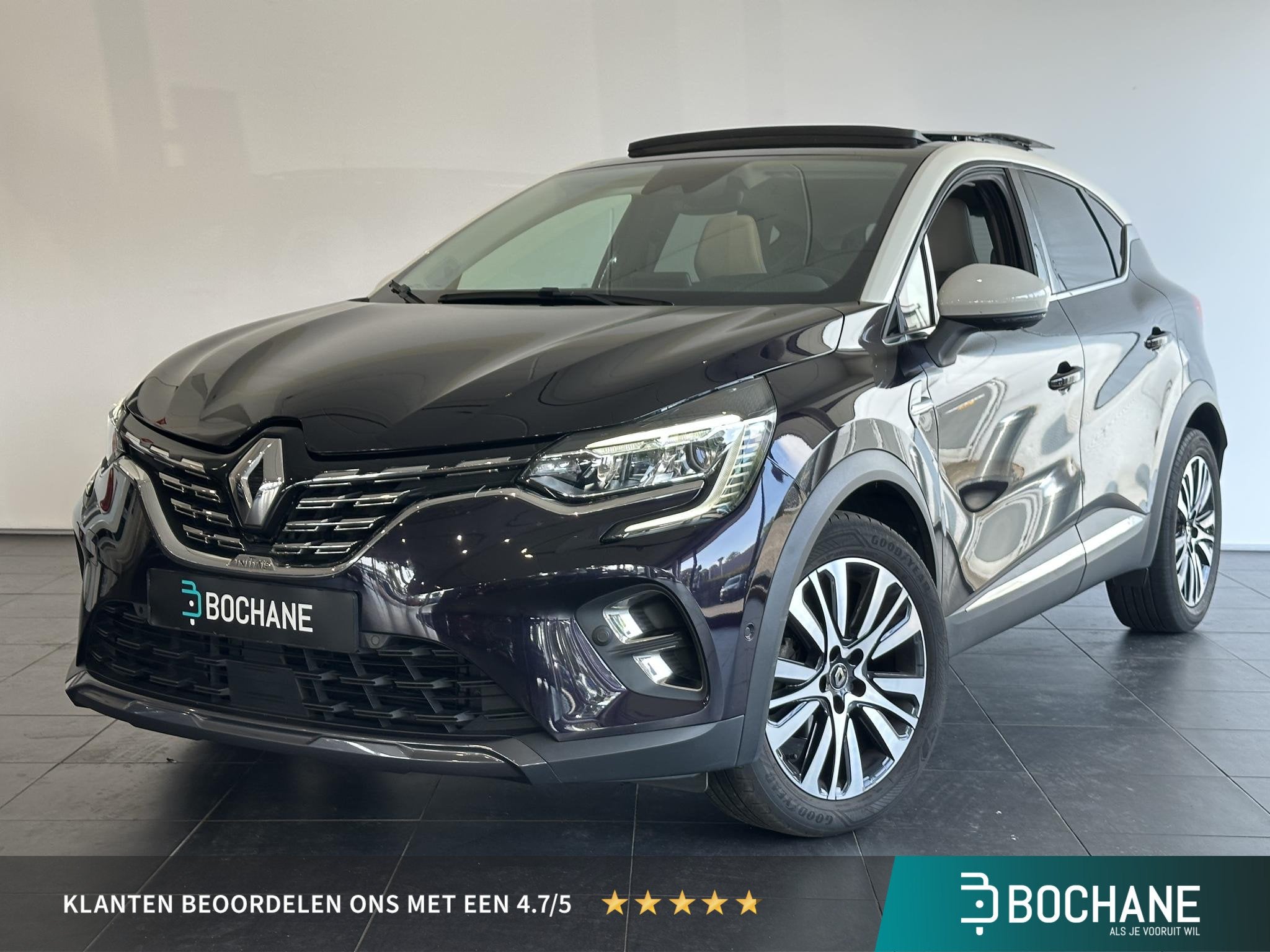 Renault Captur 1.3 TCe 155 Initiale Paris AUTOMAAT | PANORAM, Gebruikt, 4 cilinders, Met garantie (alle), Automatische klimaatregeling