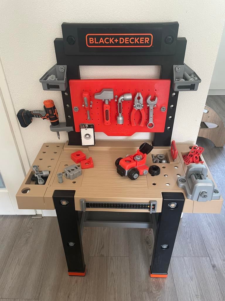 Black+Decker Smoby Werkbank met gereedschap, Ophalen, Gebruikt