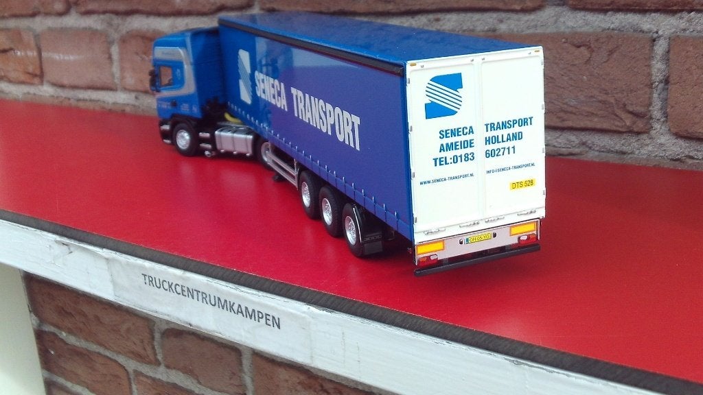 WSI  Scania  met  Tautliner  van  Seneca  Transport., Ophalen of Verzenden, Nieuw, Bus of Vrachtwagen, Wsi