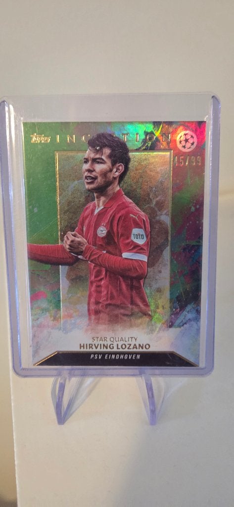 2024 Topps Inception Hirving Lozano /99 genummerd PSV, Verzenden, Zo goed als nieuw, PSV, Poster, Plaatje of Sticker