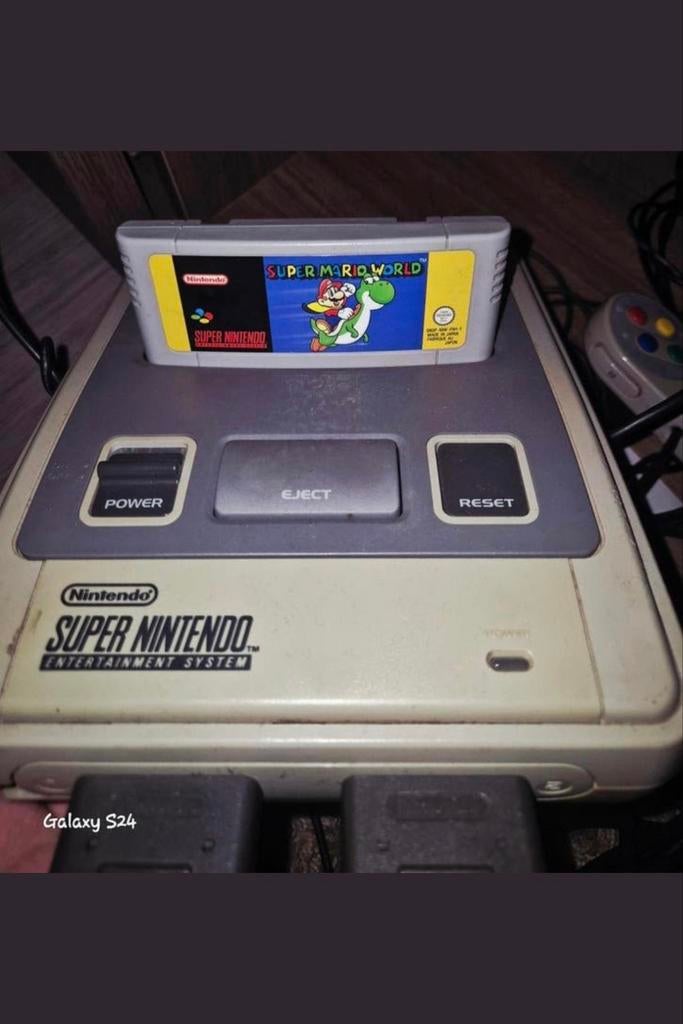 Super Nintendo NES, Ophalen, Gebruikt, Met 2 controllers, Met games