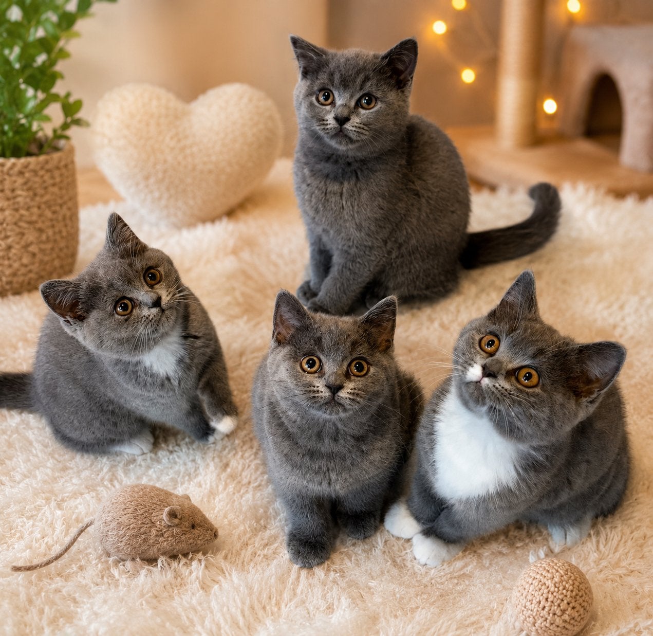Britse korthaar kittens klaar om te verhuizen!, Meerdere dieren, Gechipt, 0 tot 2 jaar