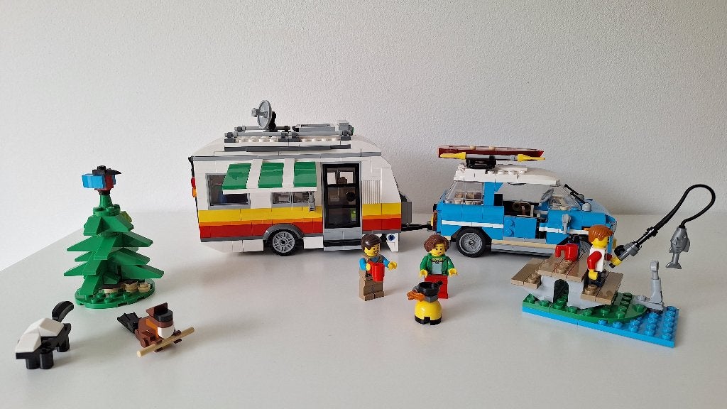 Lego - Familievakantie met caravan - 31108, Lego, Ophalen of Verzenden, Zo goed als nieuw, Compleet
