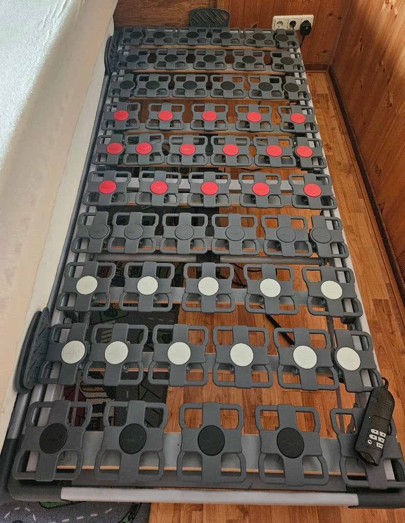 elektrische verstelbare bedbodems, Ophalen, 90 cm, Eenpersoons, Zo goed als nieuw