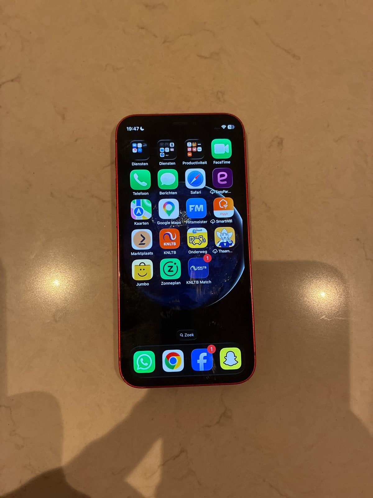 Rode iPhone 12 Mini 64GB - Goede staat, 78% batterij