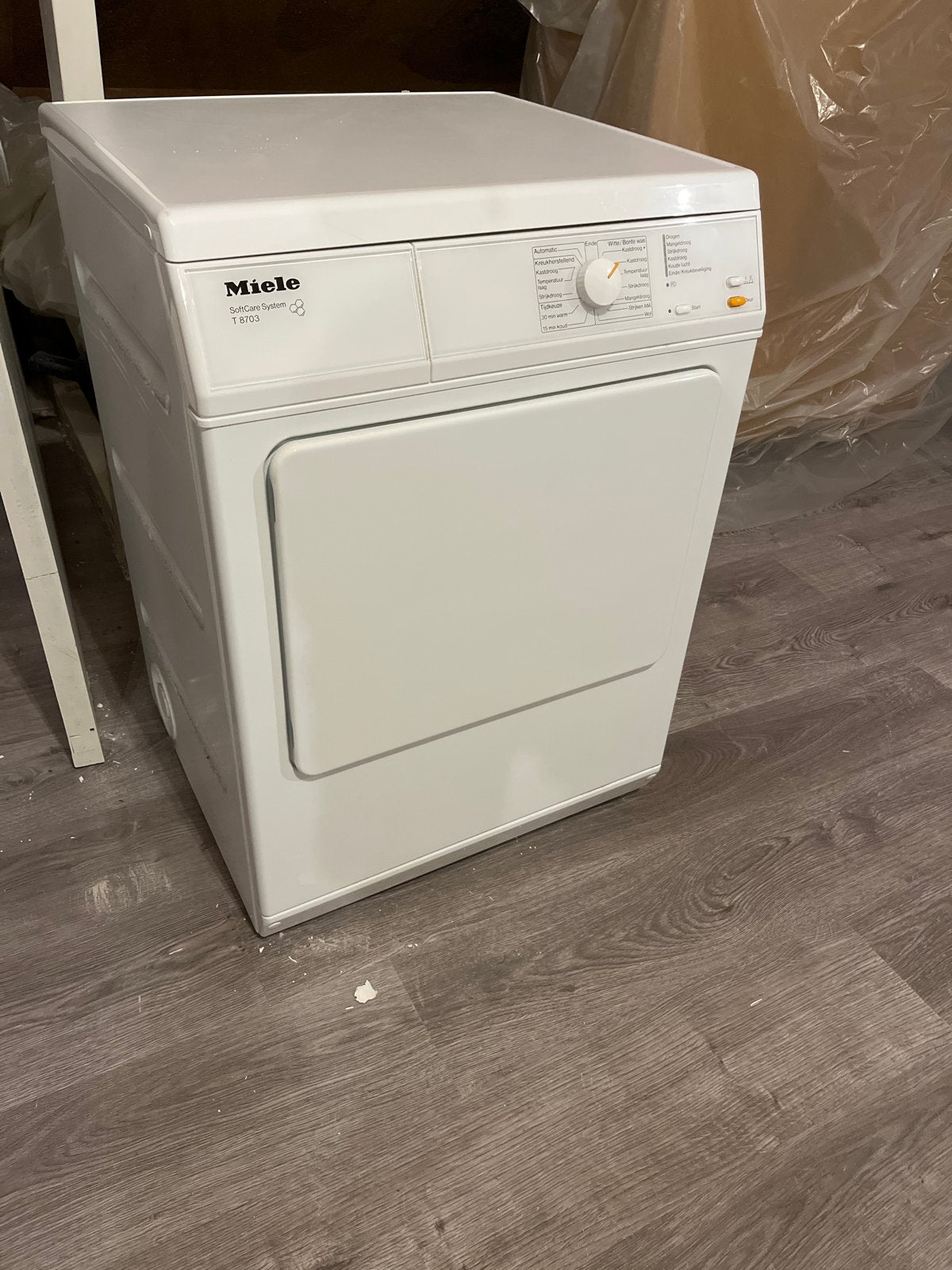 Miele SoftCare System T 8703 Luchtafvoer Wasdroger, Witgoed en Apparatuur, Ophalen, 6 tot 8 kg, Gebruikt, Luchtafvoer