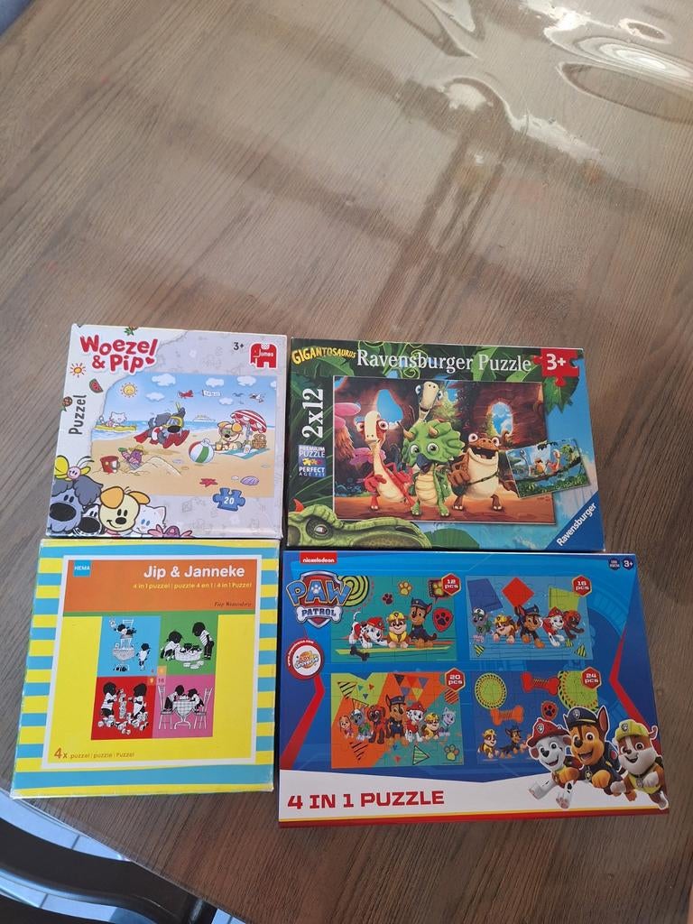 Diverse puzzels 4+, Ophalen, 10 tot 50 stukjes, Gebruikt, 2 tot 4 jaar