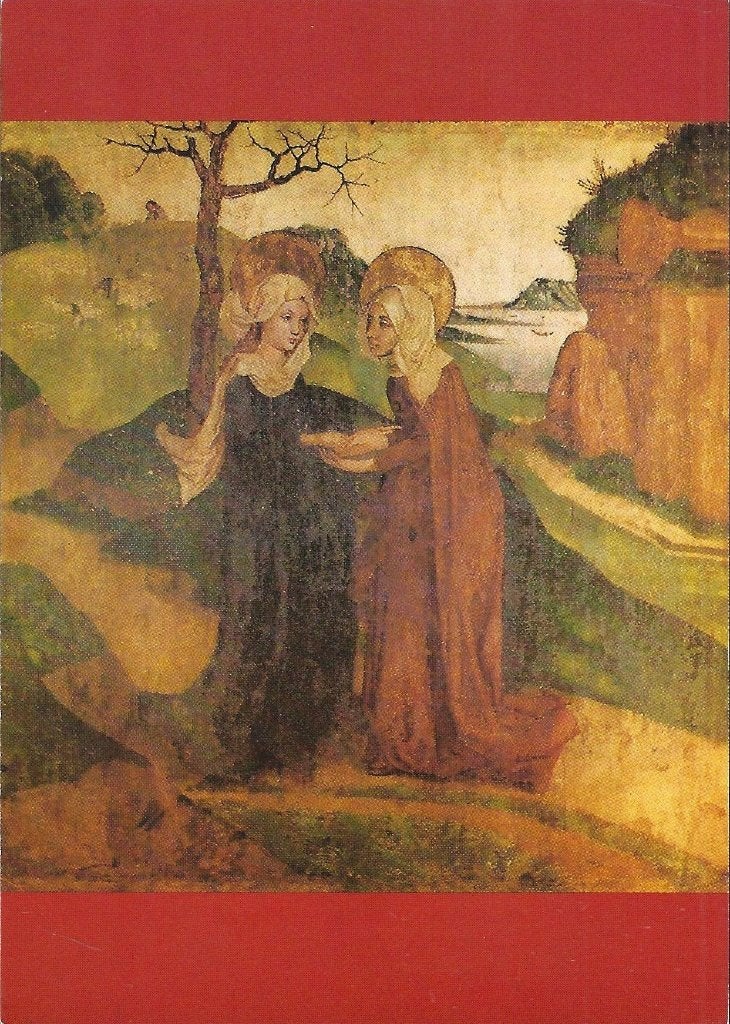 Z414 Gelopen ansichtkaart Maria boodschap, Verzenden, 1980 tot heden, Gelopen
