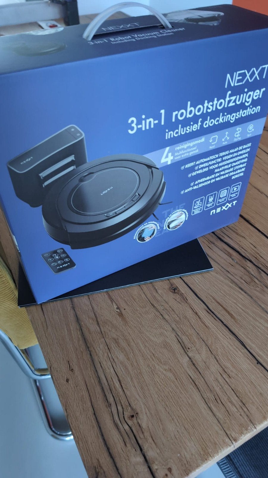 NEXXT 3-in-1 Robotstofzuiger met Dweilfunctie, Witgoed en Apparatuur, Overige merken, Ophalen of Verzenden, Zo goed als nieuw