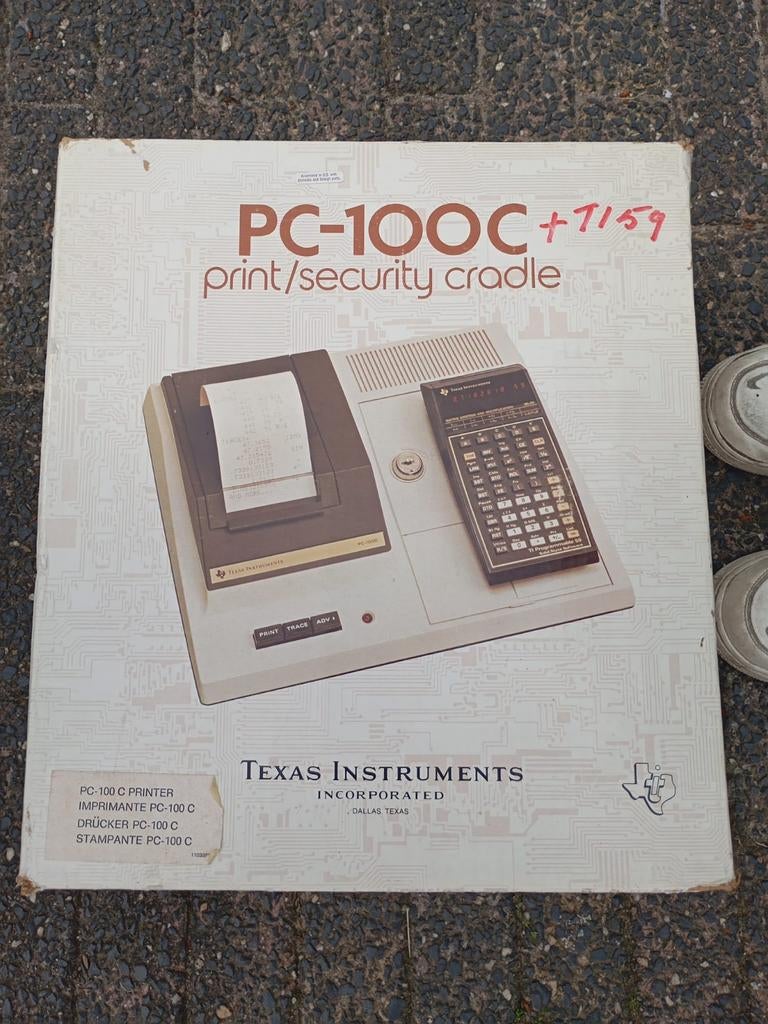 Texas Instruments PC-100C Printer/Cradle voor TI-59, Ophalen of Verzenden, Gebruikt