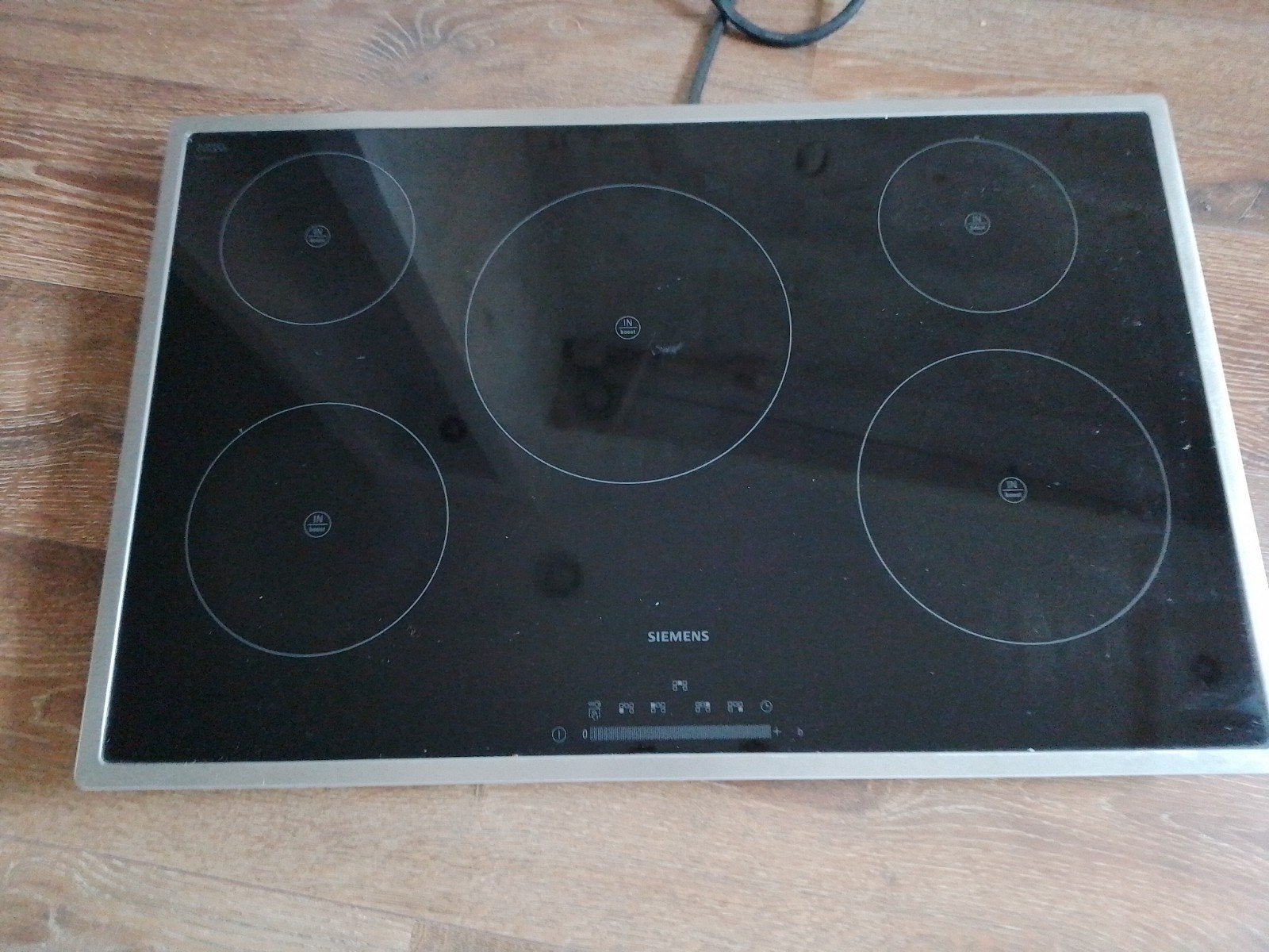 Siemens inductiekookplaat 80cm, Ophalen, Gebruikt, Inbouw, Inductie