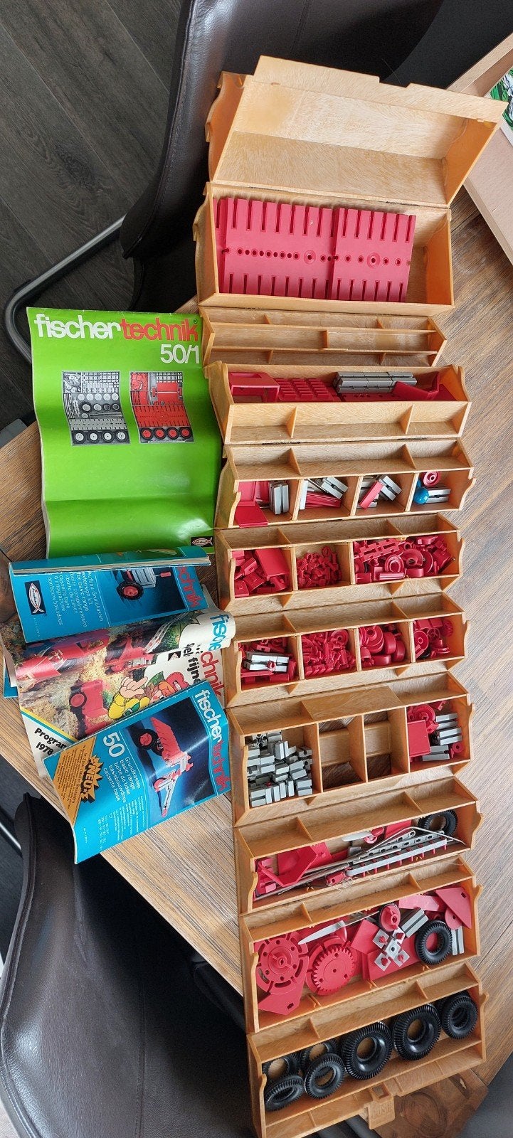 Fisher technik, Ophalen, Gebruikt