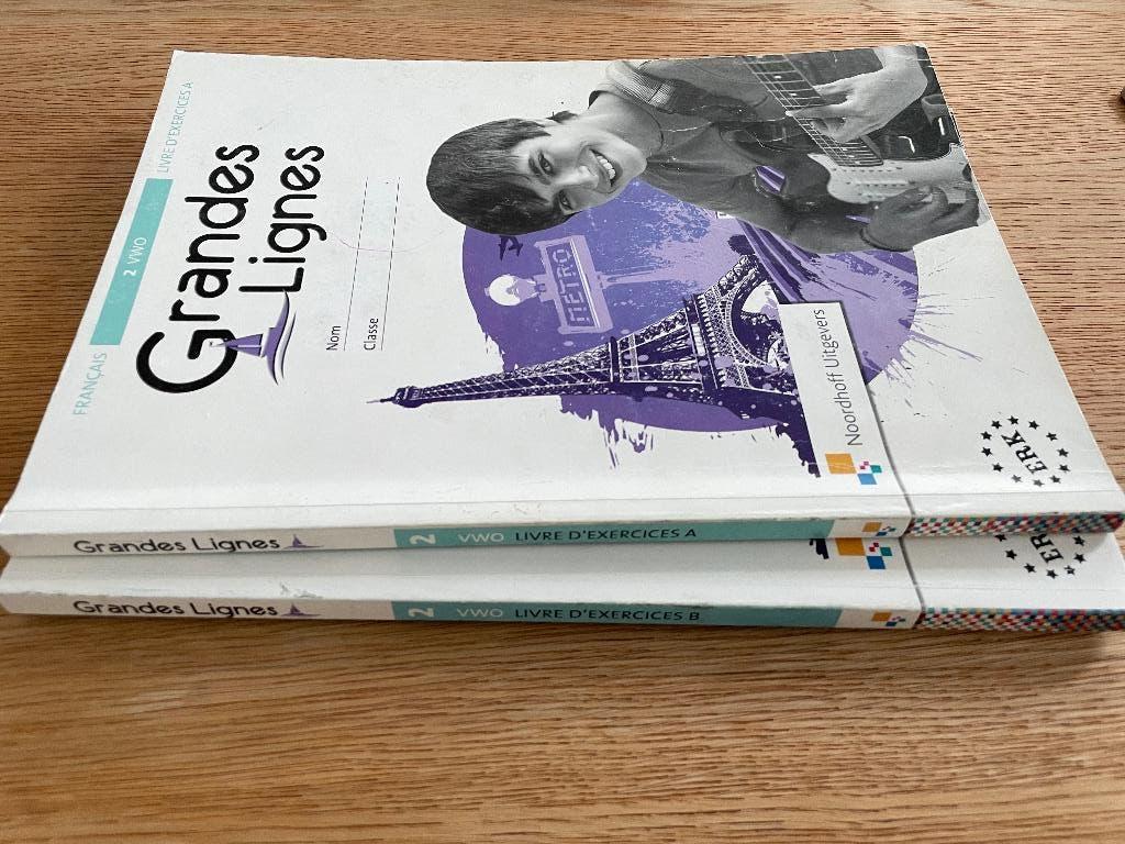 Grandes Lignes 2 HAVO/VWO livre d’exercises A et B, Gelezen, Frans, HAVO, Ophalen of Verzenden