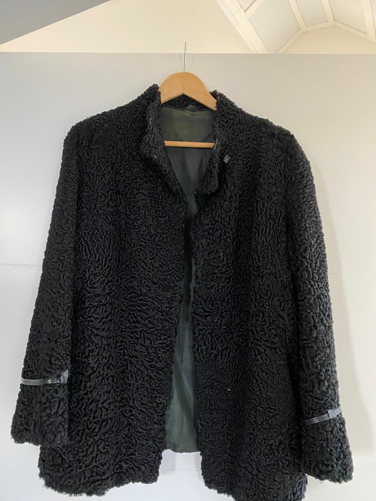 Vintage Bukhara Karakul Bontjas, Ophalen, Gebruikt