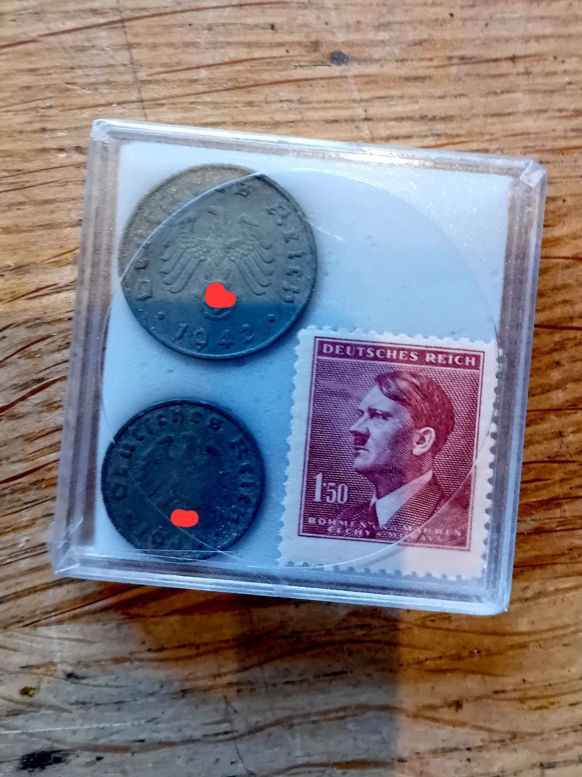 ​WO2 Duitse Set – Hitler Postzegel & Reichspfennig Munten, Ophalen of Verzenden, Duitsland
