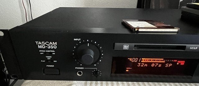 Tascam MD-350 minidisc speler, Ophalen of Verzenden, Minidisc-speler