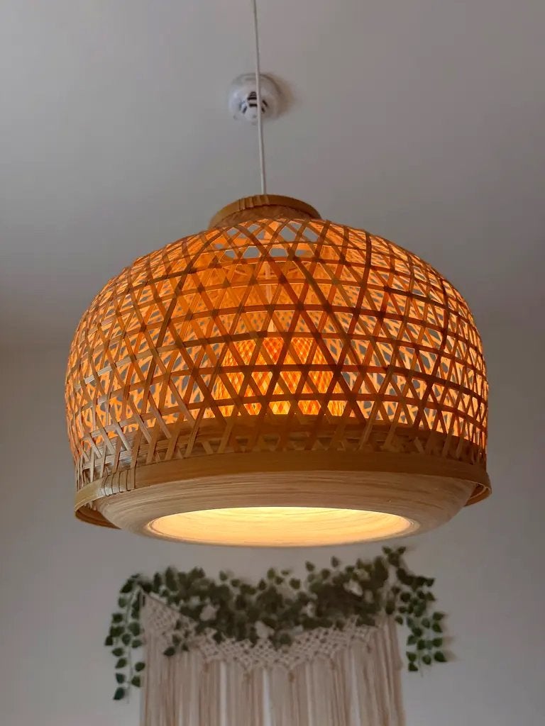 Rotan lamp ikea, Ophalen