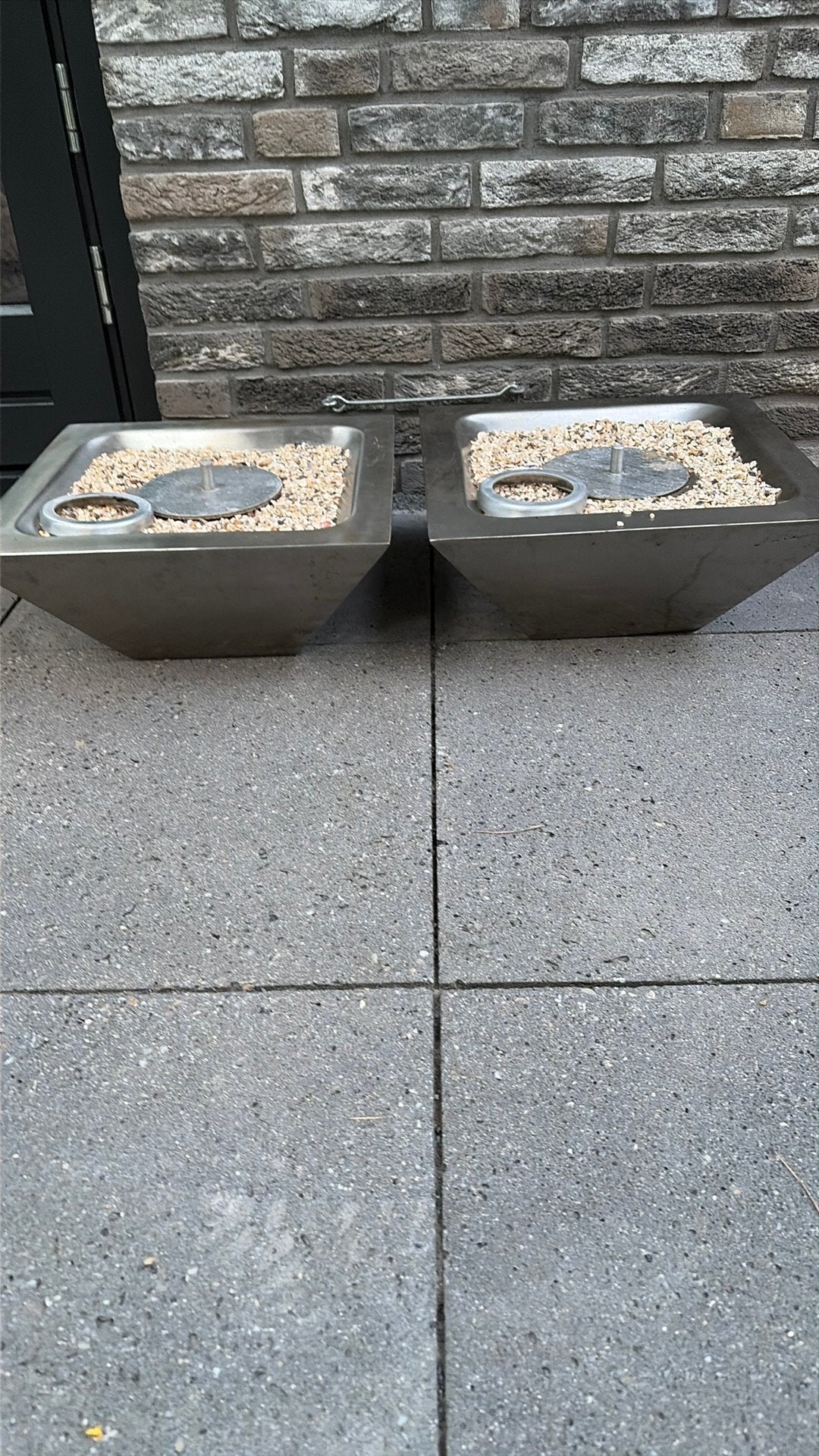Rvs vuurkorfen bio ethanol, Tuin en Terras, Ophalen, Zo goed als nieuw