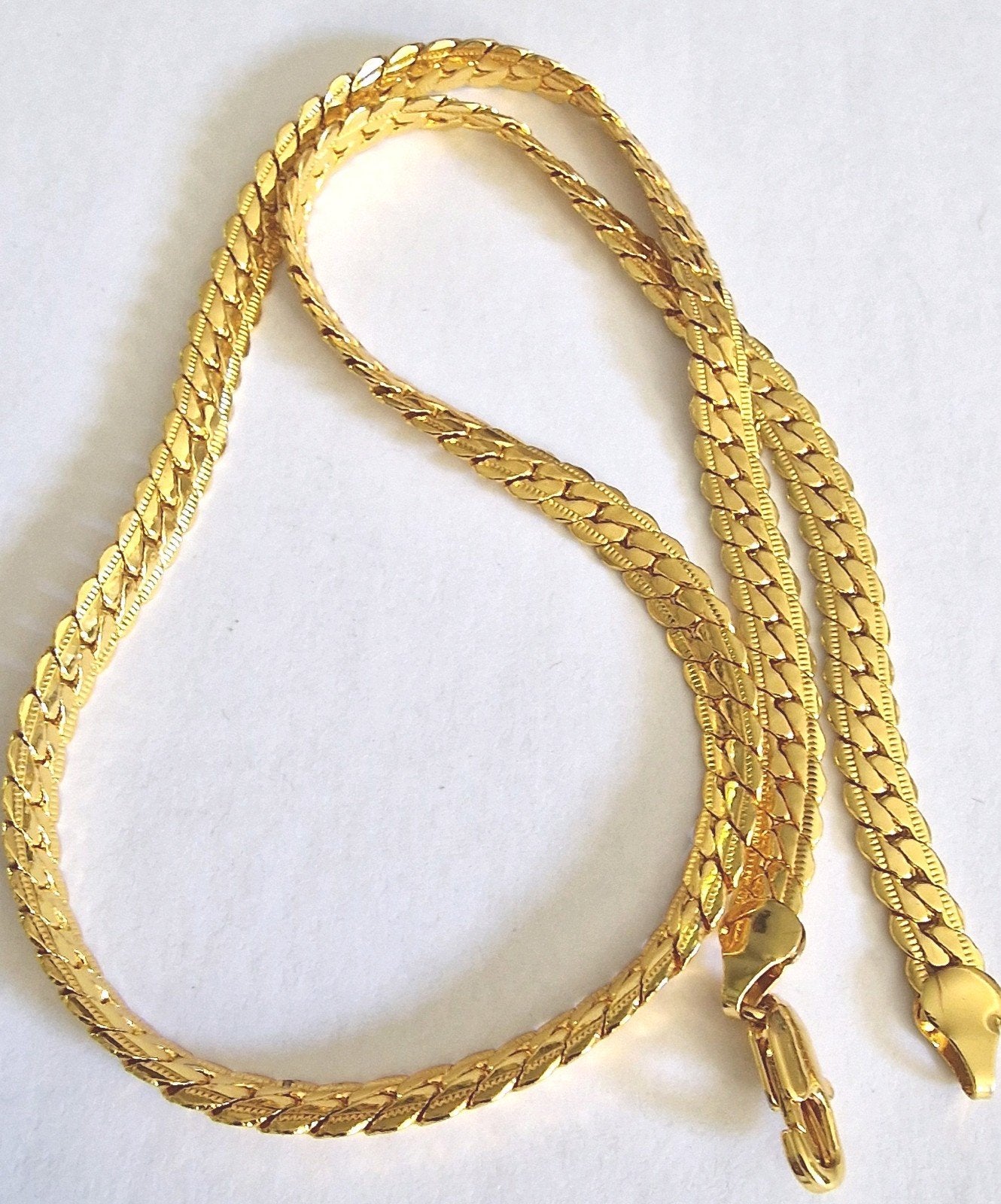 Goudkleurige ketting, Ophalen of Verzenden, Goud, Overige materialen