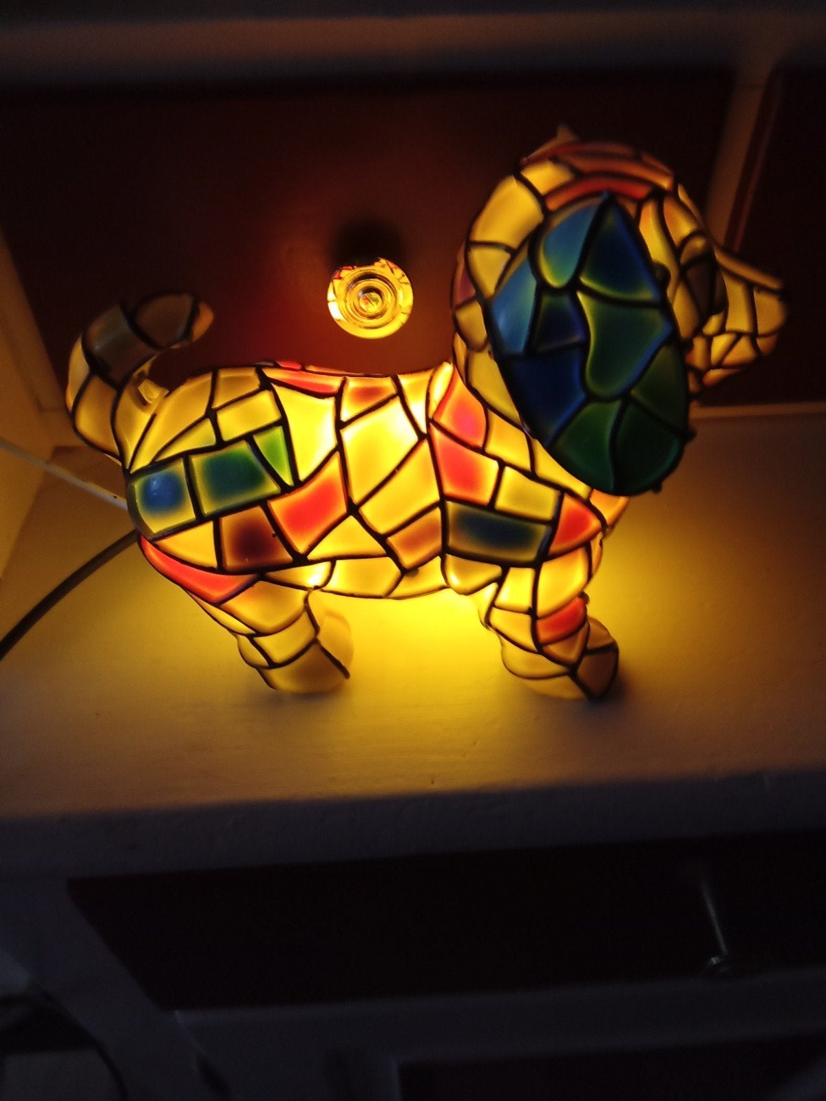 tafellamp puppy teckel, Ophalen, LED verlichting, Meerkleurig, Nieuw